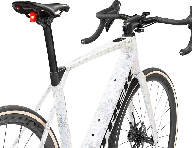 Trek Domane+ SL 7 AXS Electric Road Bike 2027 in Mother of Pearl Silver Marble-2