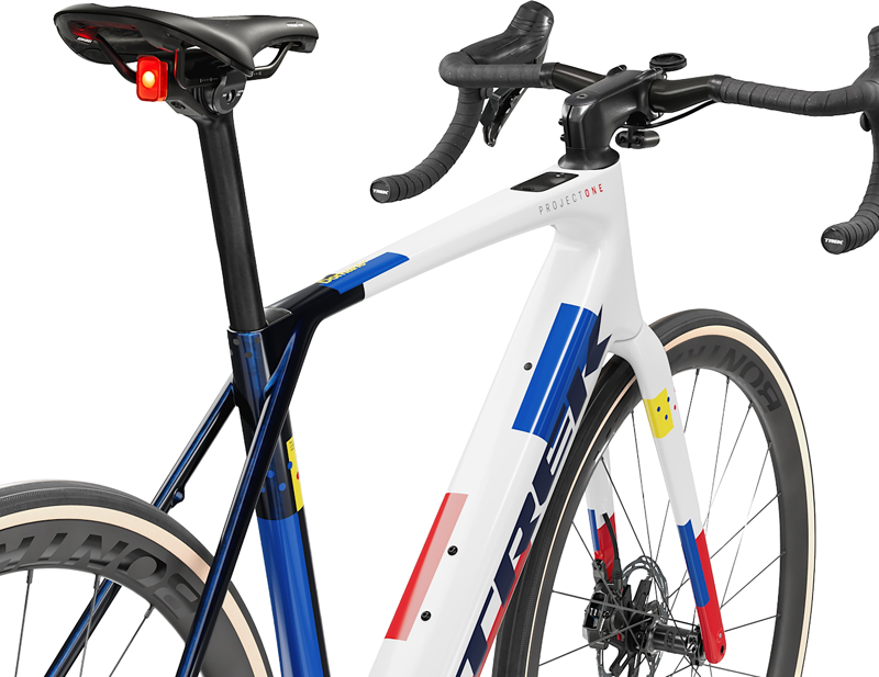Trek Domane+ SL 7 AXS Electric Road Bike 2027 in Navy Smoke/Trek White-2