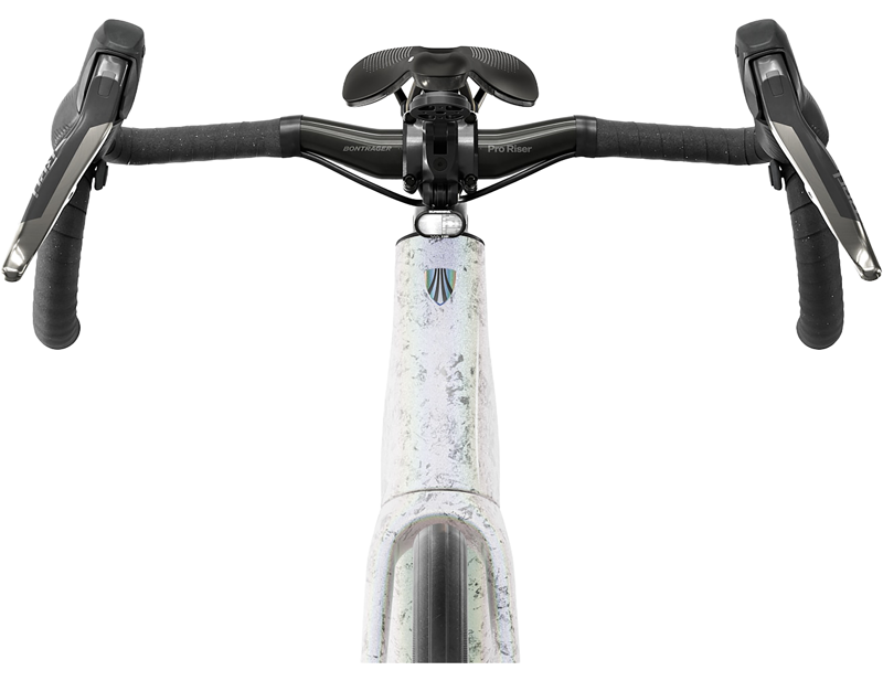 Trek Domane+ SL 9 AXS Electric Road Bike 2027 in Mother of Pearl Silver Marble-3