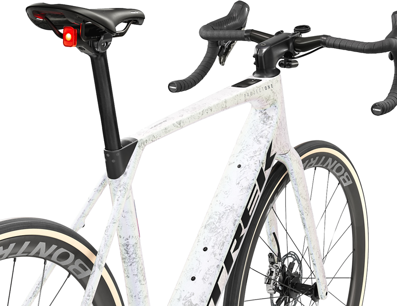 Trek Domane+ SL 9 AXS Electric Road Bike 2027 in Mother of Pearl Silver Marble-2
