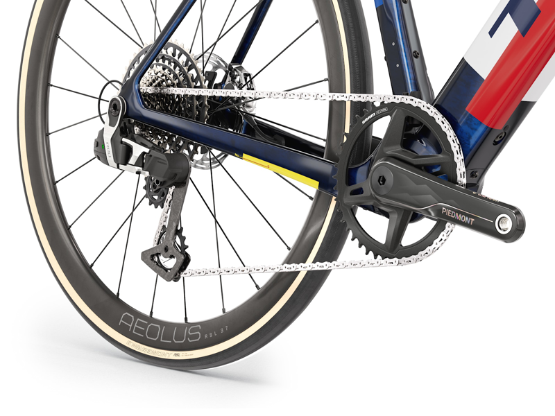 Trek Domane+ SL 9 AXS Electric Road Bike 2027 in Navy Smoke/Trek White-4