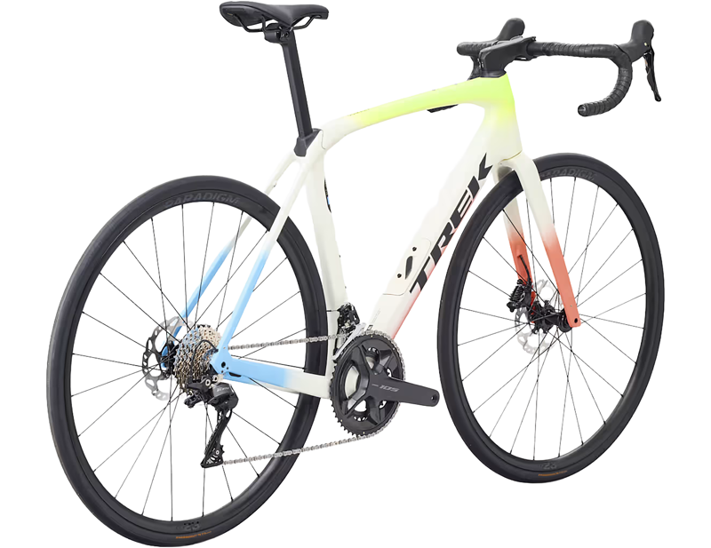 Trek Domane SL 5 Gen 4 Road Bike 2026 in Era White / Glowstick / Coral Fade-1