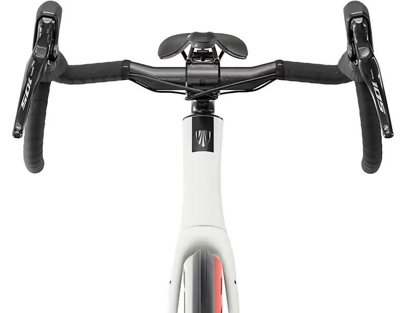 Trek Domane SL 5 Gen 5 Road Bike 2027 in Matte Era White Deep Smoke-2