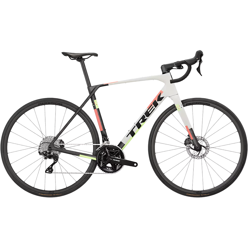Balfes Bikes Trek Domane SL 5 Gen 5 Road Bike 2027 in Matte Era White Deep Smoke | Free postage over £30, £10 off first order, price match & 0% finance.