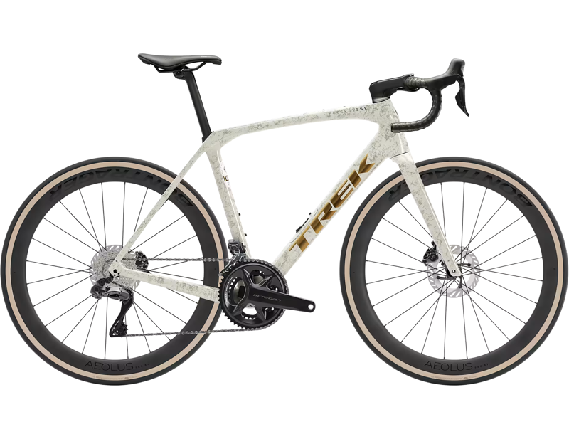 Trek Domane SLR 7 Gen 4 Road Bike 2026 in Era White/Supernova Marble