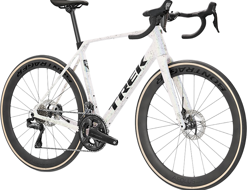 Trek Domane SLR 7 Gen 5 Di2 Carbon Road Bike 2027 in Mother of Pearl/Silver Marble-1