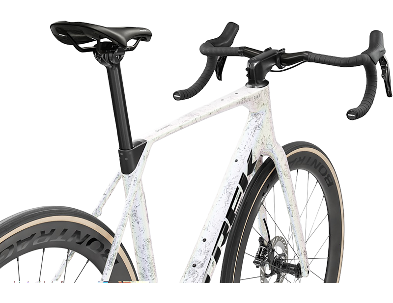 Trek Domane SLR 7 Gen 5 Di2 Carbon Road Bike 2027 in Mother of Pearl/Silver Marble-3