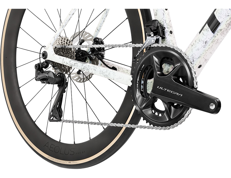 Trek Domane SLR 7 Gen 5 Di2 Carbon Road Bike 2027 in Mother of Pearl/Silver Marble-4
