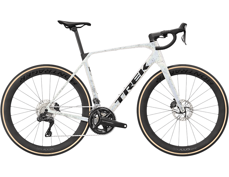 Trek Domane SLR 7 Gen 5 Di2 Carbon Road Bike 2027 in Mother of Pearl/Silver Marble