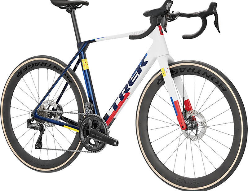 Trek Domane SLR 7 Gen 5 Di2 Carbon Road Bike 2027 in Navy Smoke/Trek White-1