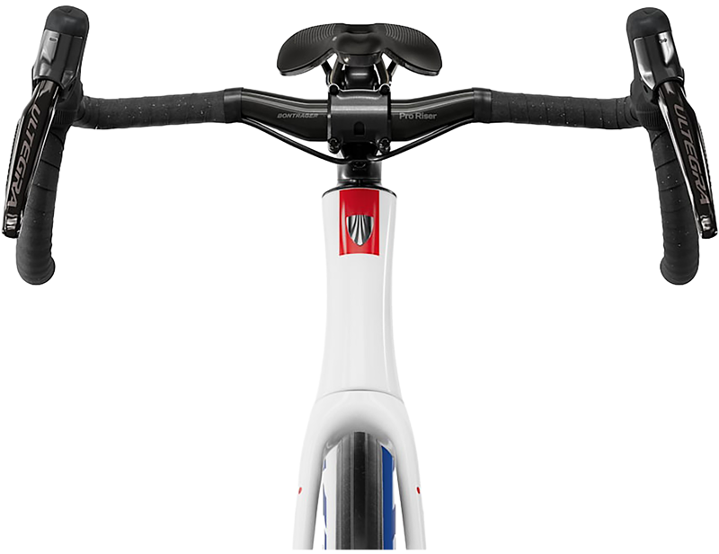 Trek Domane SLR 7 Gen 5 Di2 Carbon Road Bike 2027 in Navy Smoke/Trek White-2