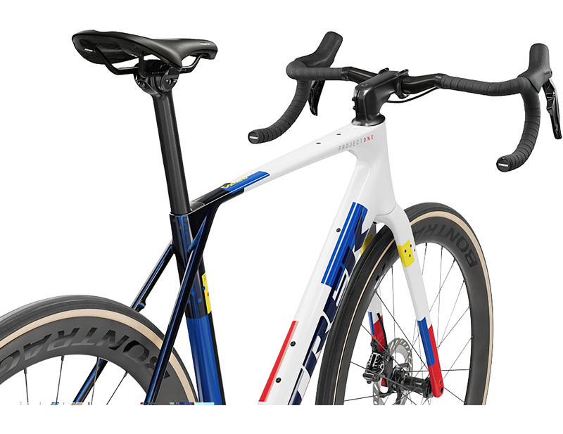 Trek Domane SLR 7 Gen 5 Di2 Carbon Road Bike 2027 in Navy Smoke/Trek White-3