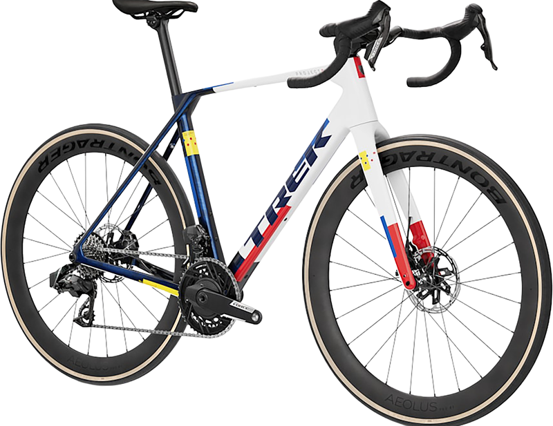 Trek Domane SLR 7 AXS Gen 5 Road Bike 2027 in Navy Smoke Trek White-1