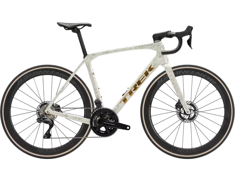 Trek Domane SLR 9 Gen 4 Carbon Road Bike 2026 in Era White/Supernova Marble