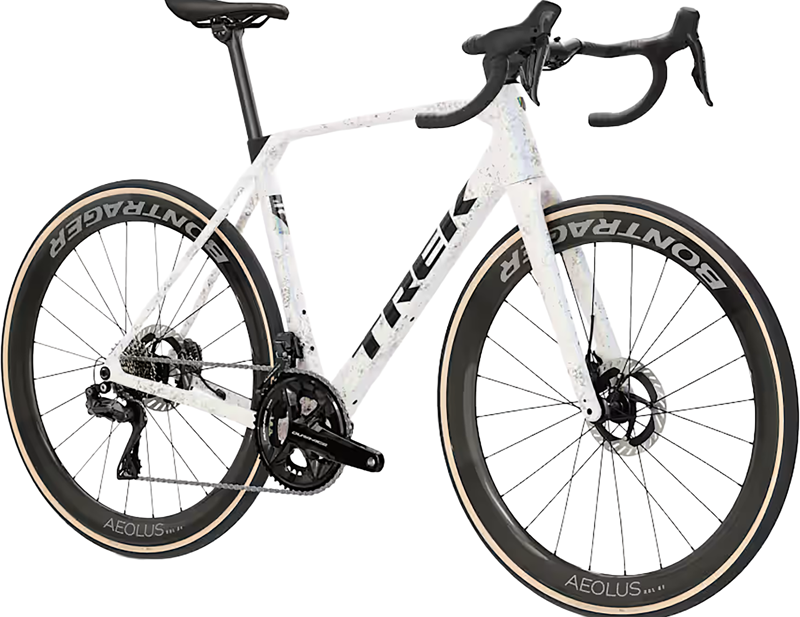 Trek Domane SLR 9 Gen 5 Di2 Carbon Road Bike 2027 in Mother of Pearl/Silver Marble-1