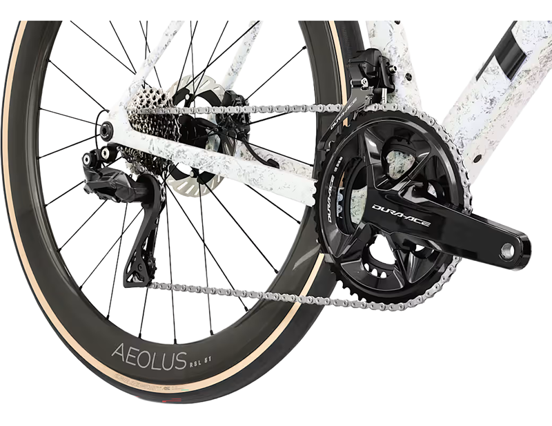 Trek Domane SLR 9 Gen 5 Di2 Carbon Road Bike 2027 in Mother of Pearl/Silver Marble-4