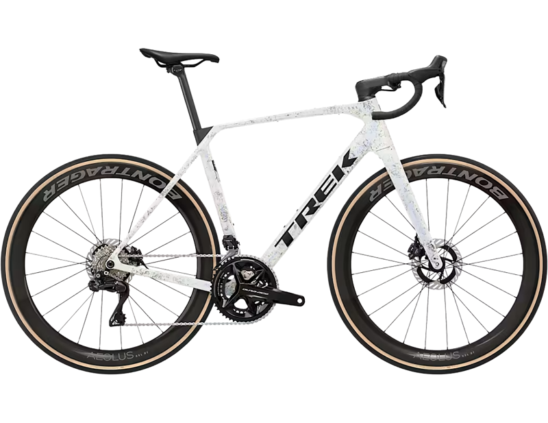 Trek Domane SLR 9 Gen 5 Di2 Carbon Road Bike 2027 in Mother of Pearl/Silver Marble