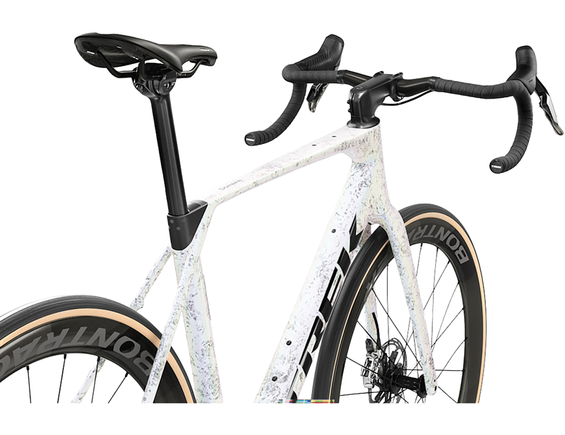 Trek Domane SLR 9 AXS Gen 5 Carbon Road Bike 2027 in Mother of Pearl/Silver Marble-3