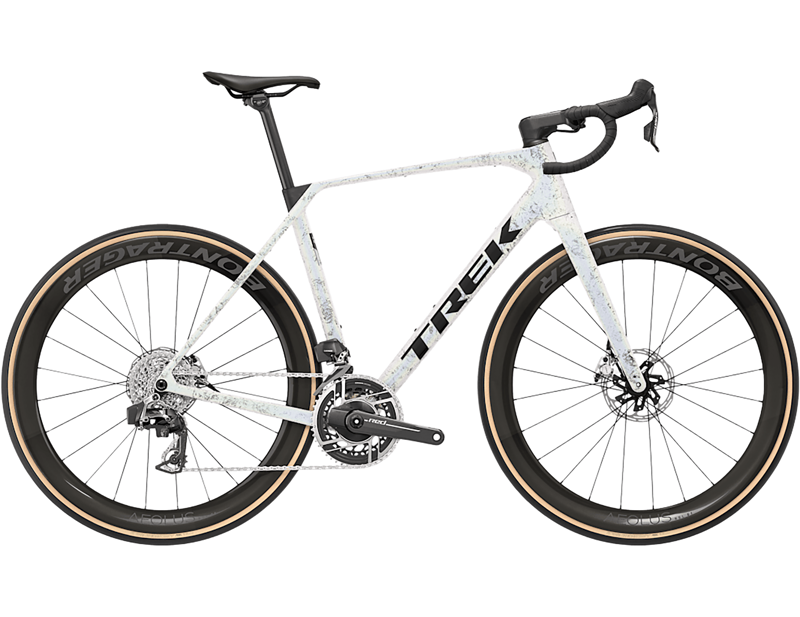 Trek Domane SLR 9 AXS Gen 5 Carbon Road Bike 2027 in Mother of Pearl/Silver Marble