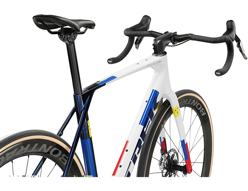 Trek Domane SLR 9 AXS Gen 5 Carbon Road Bike 2027 in Navy Smoke/Trek White-3