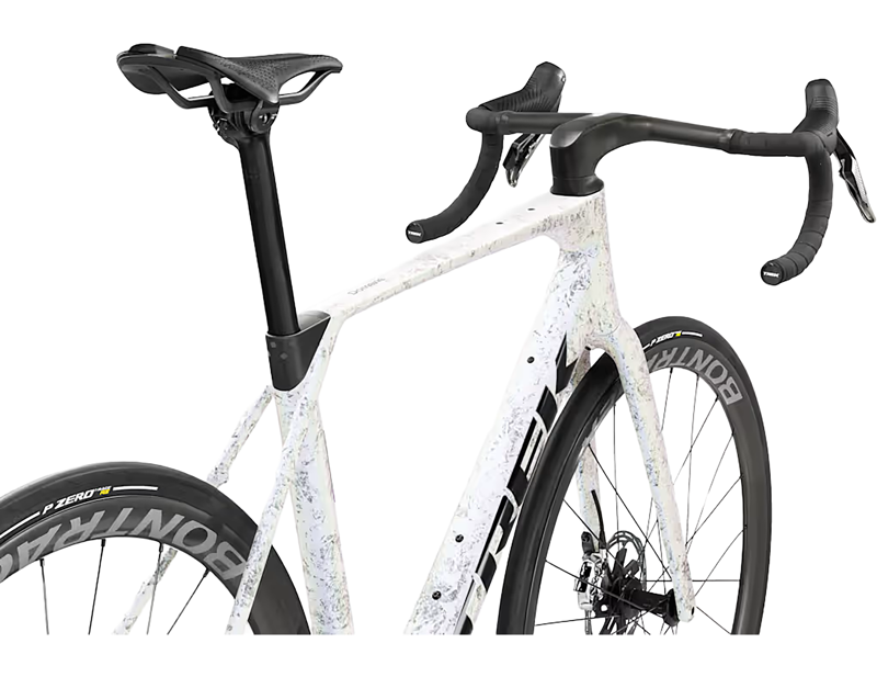 Trek Domane SLR 9 AXS 1x13 Gen 5 Carbon Road Bike 2027 in Mother of Pearl/Silver Marble-3