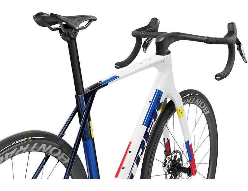 Trek Domane SLR 9 AXS 1x13 Gen 5 Carbon Road Bike 2027 in Navy Smoke/Trek White-3