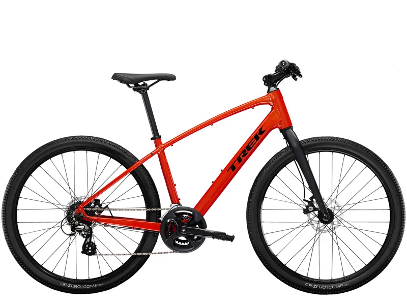 Trek Dual Sport 1 Gen 5 Hybrid Bike 2023 in Lava Red