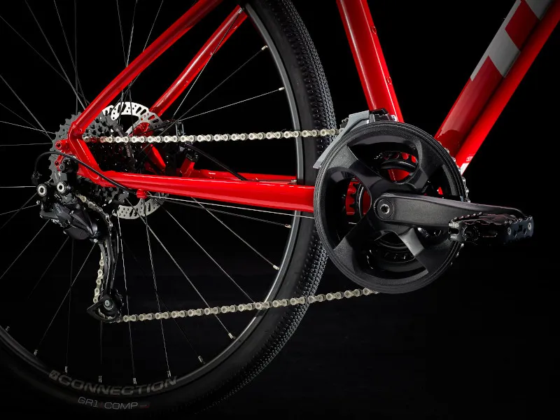 Trek Dual Sport 2 Hybrid Bike 2022 in Viper Red-4