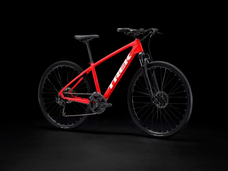 Trek Dual Sport 2 Hybrid Bike 2022 in Viper Red-9