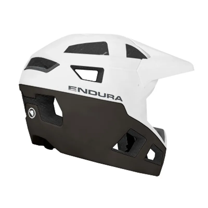Endura SingleTrack Full Face MIPS Helmet in White-1