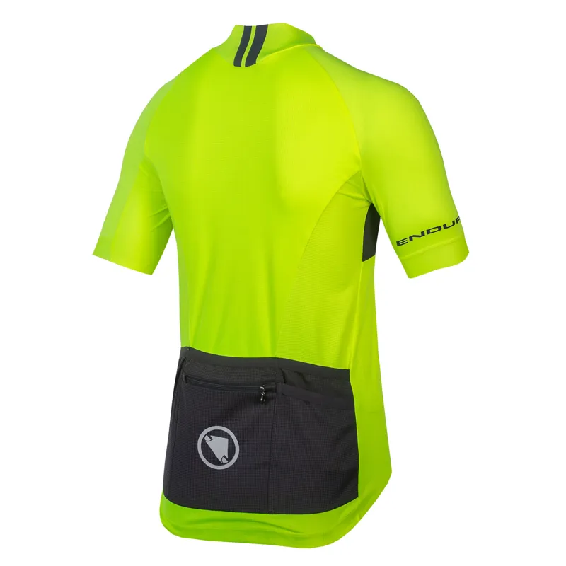 Endura FS260-Pro Short Sleeve Jersey II in HiViz Yellow -1