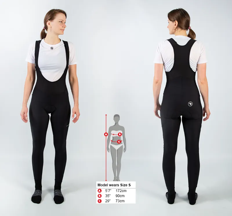 Endura Womens Xtract Bibtights in Black -2