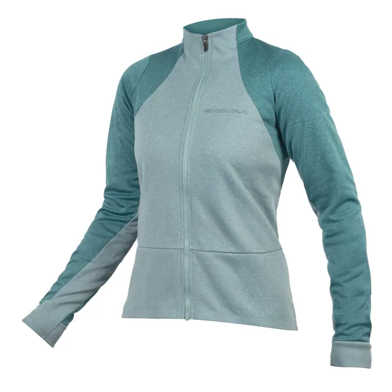 Balfes Bikes Endura Women's GV500 Long Sleeve Gravel Jersey in Spruce Green | Free postage over £30, £10 off first order, price match & 0% finance.