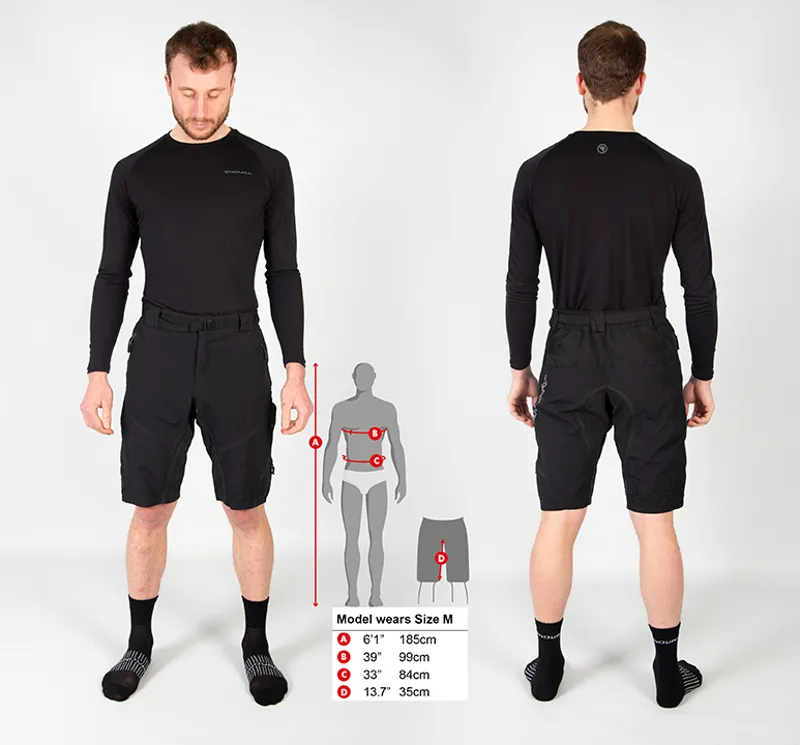 Endura Hummvee Baggy Short II with Liner in Tonal Anthracite-8