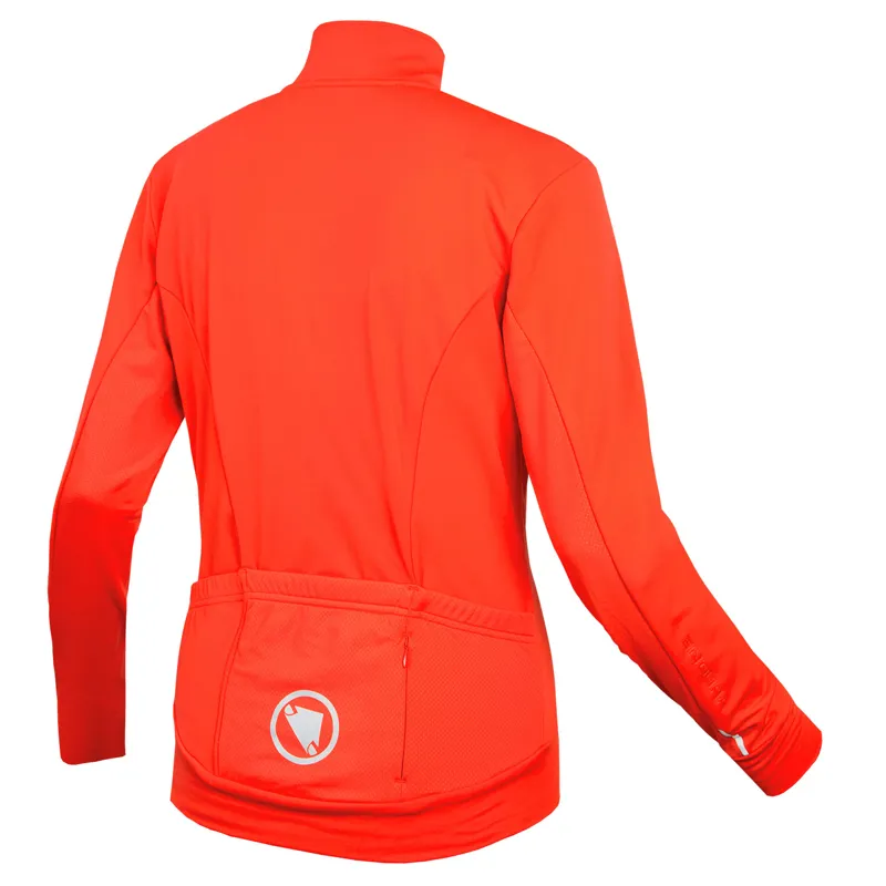 Endura Women's Xtract Roubaix Long Sleeve Jersey in Hi-Viz Coral -1