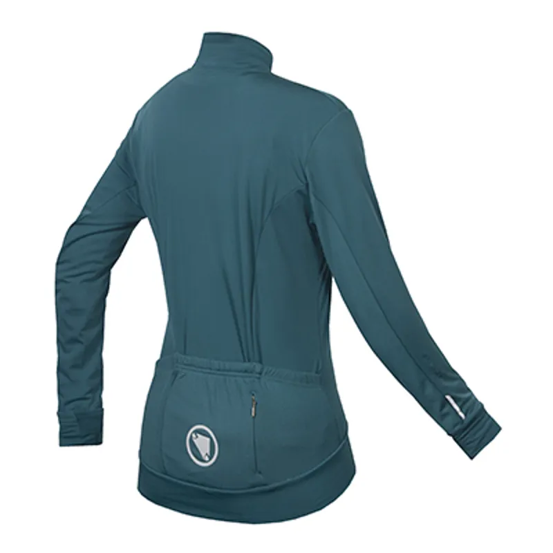Endura Women's Xtract Roubaix Long Sleeve Jersey in Teal-1