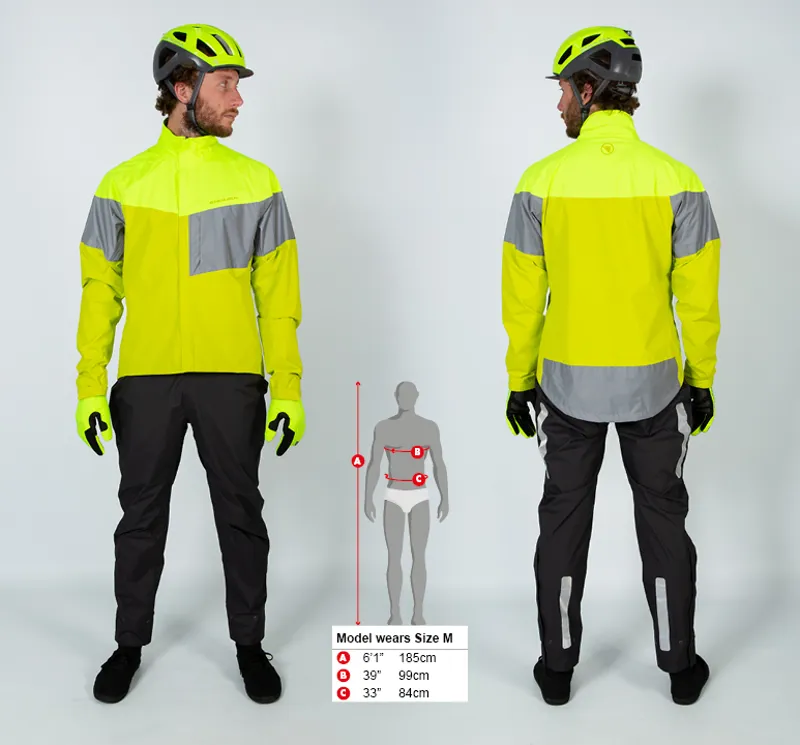 Endura Urban Luminite Jacket II in Hi-Viz Yellow -2