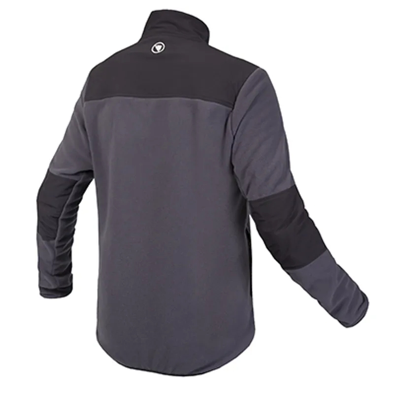 Endura Hummvee Full Zip Long Sleeve Jersey Fleece in Black-1