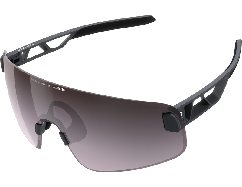 POC Elicit + in Uranium Black/Clarity Road/Sunny Silver