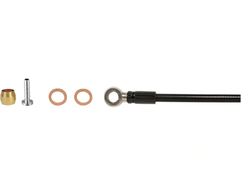 Elvedes Hydraulic Brake Hose Kit 4m for Shimano BH90 in Black-1