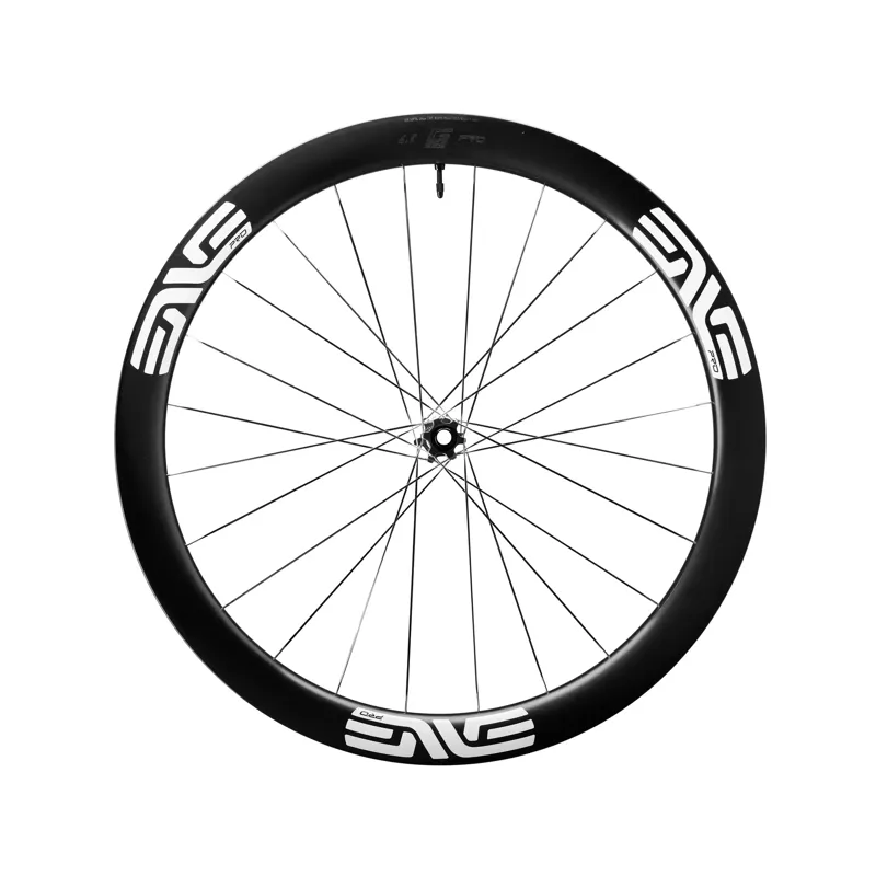 Enve G SES 4.5 Pro 700c Centre Lock Carbon Front Wheel in Black/White-1
