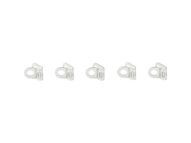 Balfes Bikes Eurofender S.R.L. EUROFENDER S.R.L. Eurofender Stainless Steel Chainstay Clips - Set of 5 in Silver | Free postage over £30, £10 off first order, price match & 0% finance.