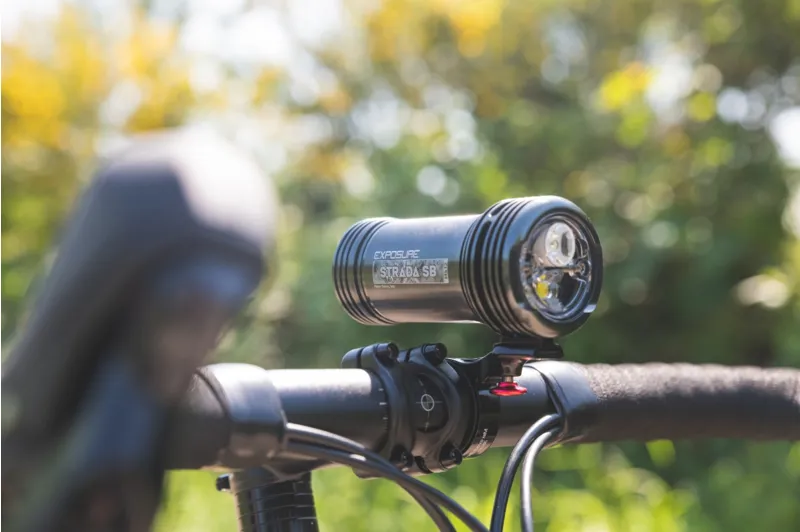 Exposure Strada Mk12 Super Bright LED Front Light with Remote Switch in Gun Metal Grey-1