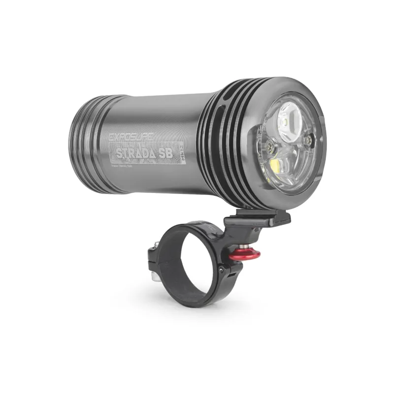 Exposure Strada Mk12 Super Bright LED Front Light with Remote Switch in Gun Metal Grey