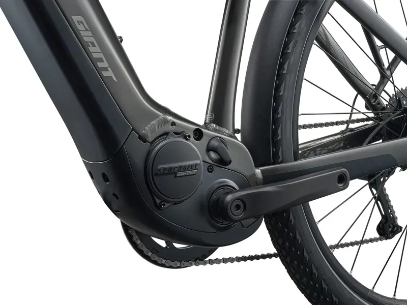 EX DISPLAY Giant Explore E+ 4 Double Diamond Electric Hybrid Bike 2026 Large in Stealth Chrome-2
