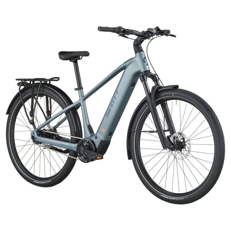 EX DISPLAY Scott Sub Tour 40 Electric Hybrid Bike 2026 Large in Hematite Blue-1