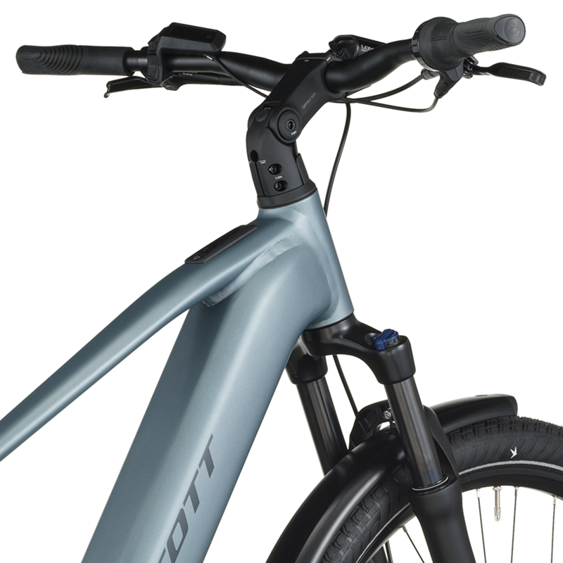 EX DISPLAY Scott Sub Tour 40 Electric Hybrid Bike 2026 Medium in Hematite Blue-3