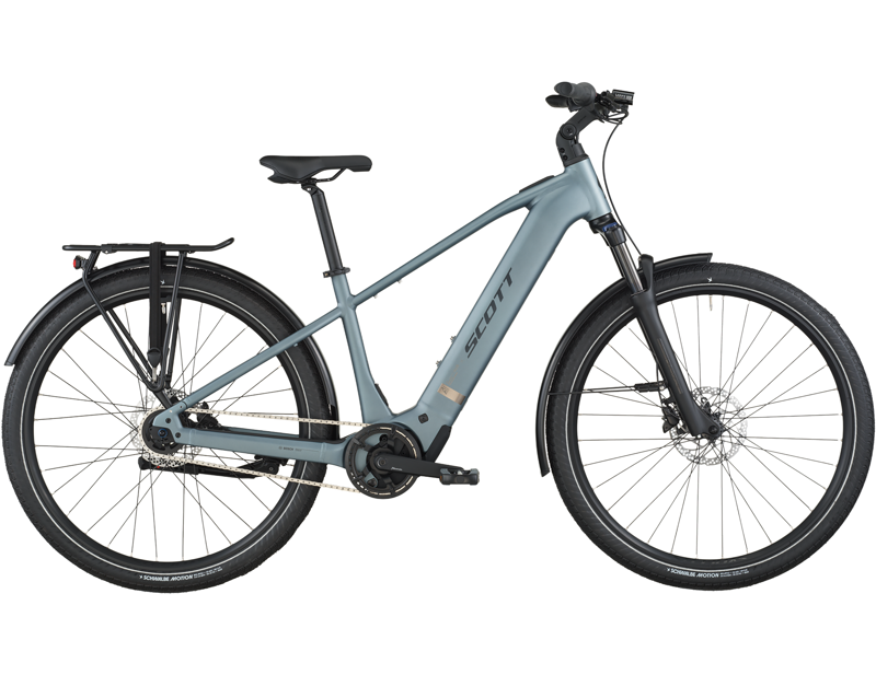 EX DISPLAY Scott Sub Tour 40 Electric Hybrid Bike 2026 Medium in Hematite Blue
