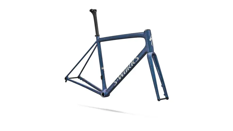 EX DISPLAY Specialized S-Works Aethos 2 Road Frameset 2026 52cm in Satin Black Ink Wash / Pearl / Shadow Silver-1