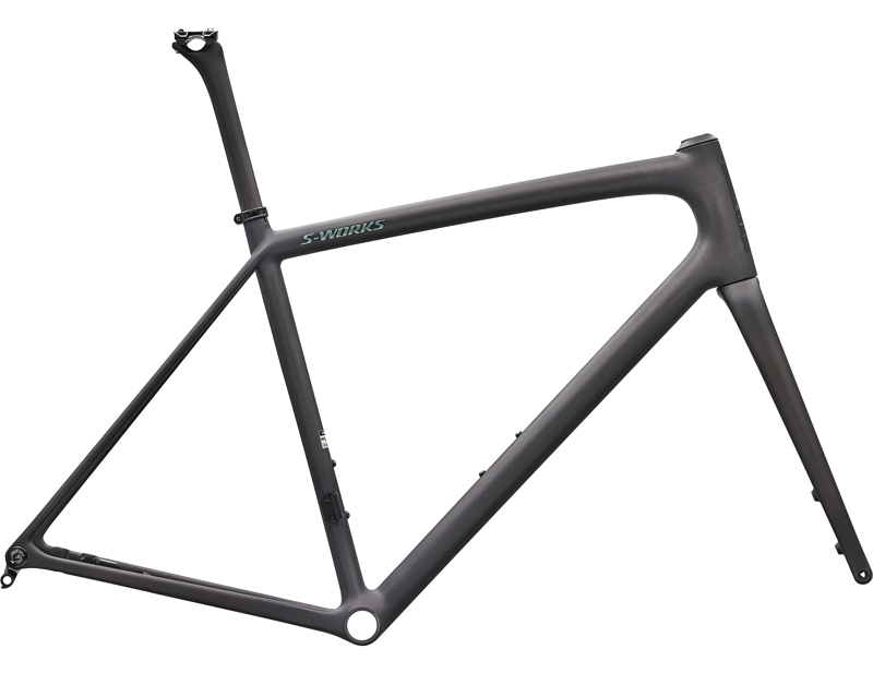 EX DISPLAY Specialized S-Works Aethos 2 Road Frameset 2026 54cm in RTP Raw Carbon / Premium Fjord Metallic